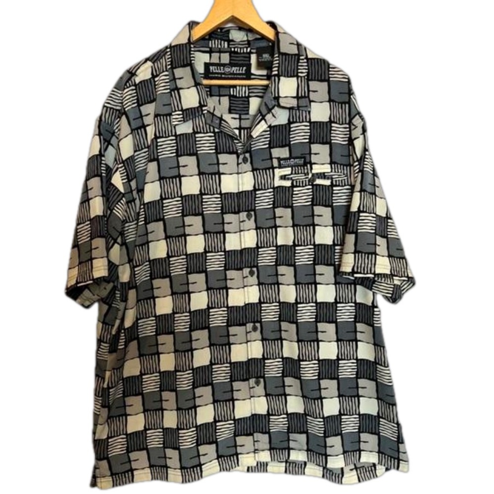 Vintage Pelle Pelle button down shirt " Marc Buchanan " loose fit